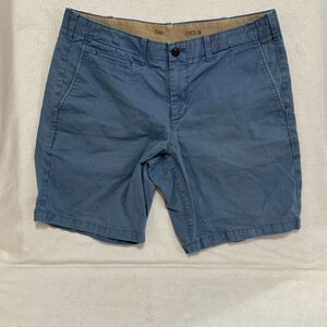 Gap Lived In Shorts Mens Size W 38 Blue Flat Front Comfort Band